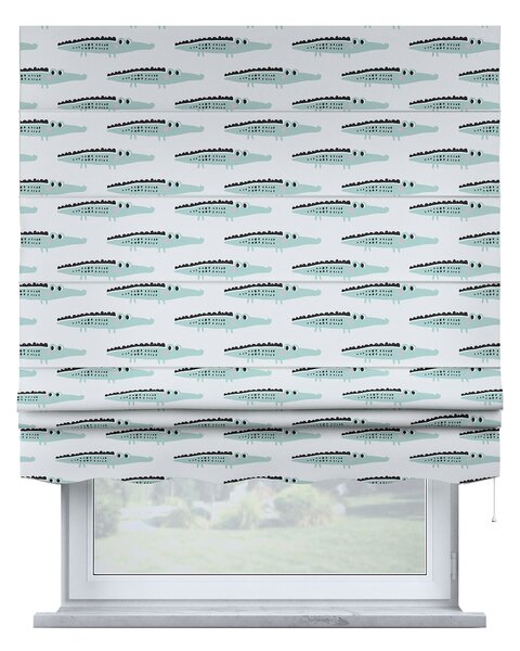 Rímska roleta Florencia farba produktu zelená látka vzorované