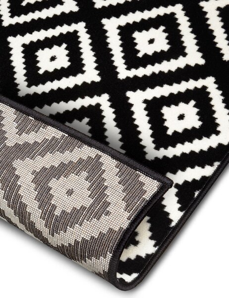 Hanse Home Kusový koberec Hamla 105477 Black Cream - 80x150 cm