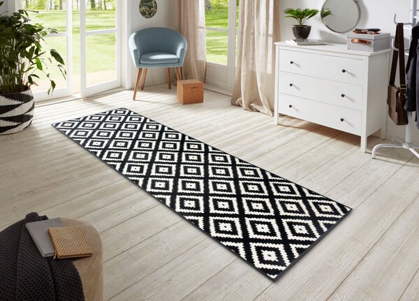 Hanse Home Kusový koberec Hamla 105477 Black Cream - 80x150 cm