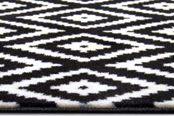 Hanse Home Kusový koberec Hamla 105477 Black Cream - 80x150 cm