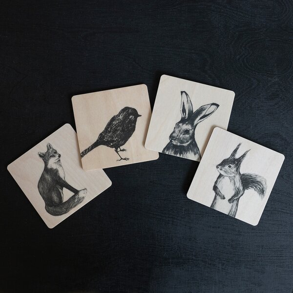 Miiko Design Podtácok Bird 10x10cm
