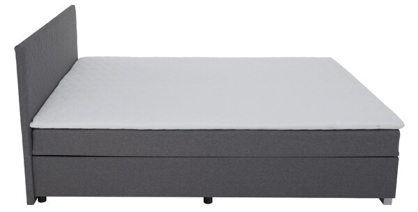 KONDELA Boxspringová posteľ, sivá, 140x200, ADARA