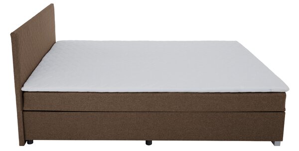 KONDELA Boxspringová posteľ, hnedá, 140x200, ADARA