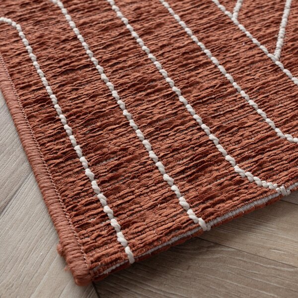 Koberec Velvet beige/rust 120x170cm