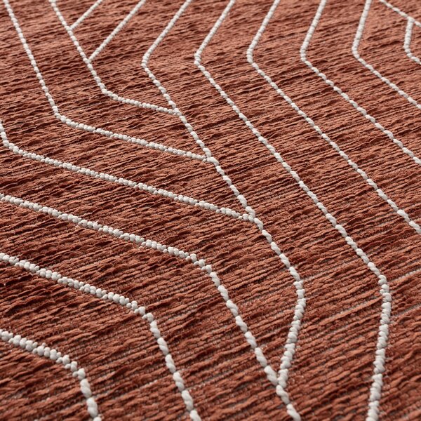 Koberec Velvet beige/rust 120x170cm