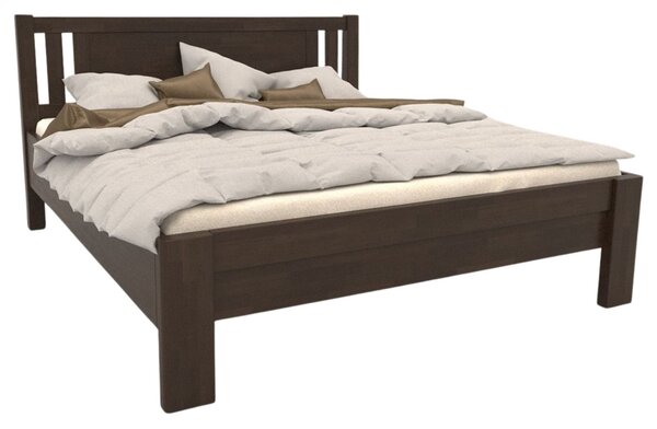 Celomasívna posteľ z buku Sion H2, BK10 palisander, 180x200 cm