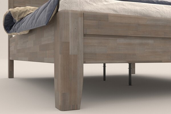 Celomasívna posteľ z prírodného buku Sion K1, BO105, 180x200 cm
