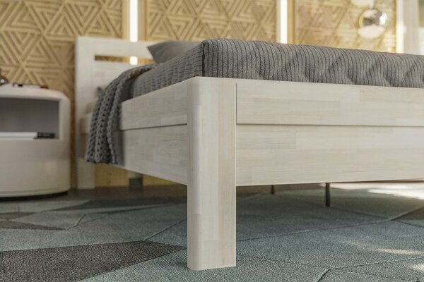 Celomasívna posteľ pre kvalitný spánok na dlhé roky Venta, 180x200 cm, farba BO102 biela