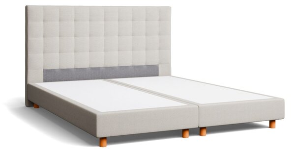 Čalúnená posteľ Garland Boxspring Elite, Wooden Oak, Prato Cream, 180x200 cm