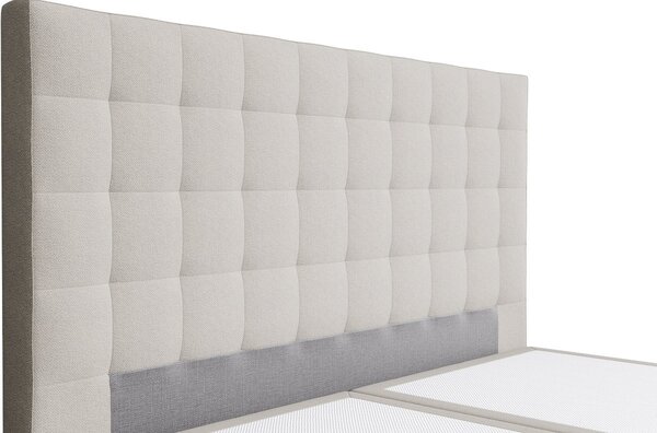 Čalúnená posteľ Garland Boxspring Elite, Wooden Oak, Prato Cream, 180x200 cm
