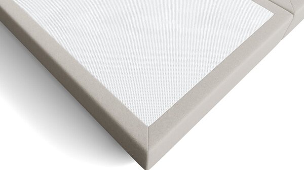 Čalúnená posteľ Garland Boxspring Elite, Wooden Oak, Prato Cream, 180x200 cm