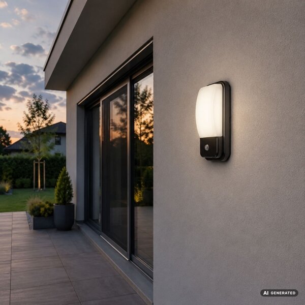 Rabalux 77233 - LED Vonkajšie nástenné svietidlo so senzorom MATZEN 20W/230V IP65