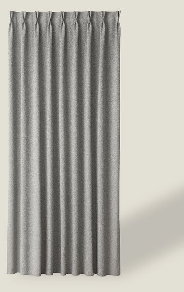 Záves so systémom FLEX (dvojité spony flex) farba produktu sivá látka zapletaná