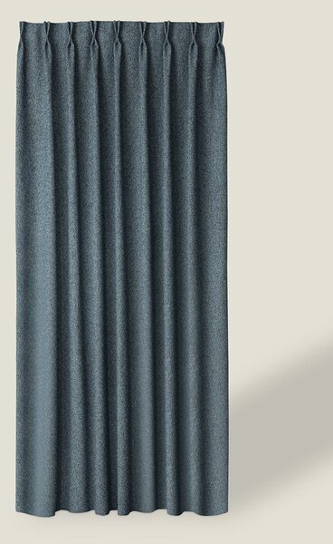 Záves so systémom FLEX (dvojité spony flex) farba produktu modrá látka zapletaná