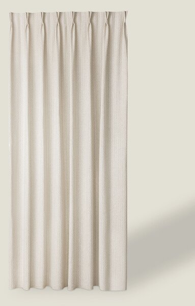 Záves so systémom FLEX (dvojité spony flex) farba produktu krémová látka zapletaná