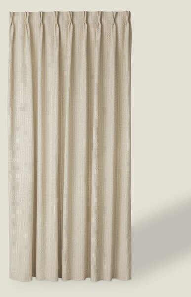 Záves so systémom FLEX (dvojité spony flex) farba produktu béžová látka zapletaná