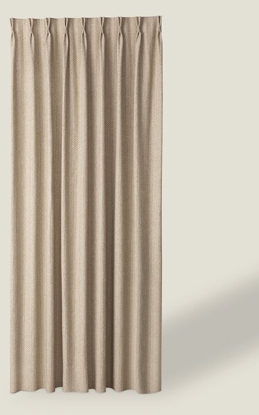 Záves so systémom FLEX (dvojité spony flex) farba produktu béžová látka zapletaná