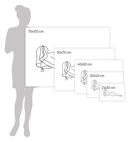 Plagát Figure Line III