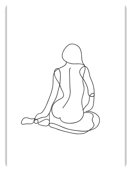 Plagát Figure Line I