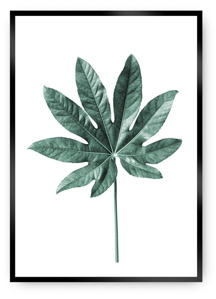 Plagát Leaf Emerald Green