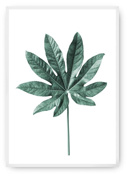 Plagát Leaf Emerald Green