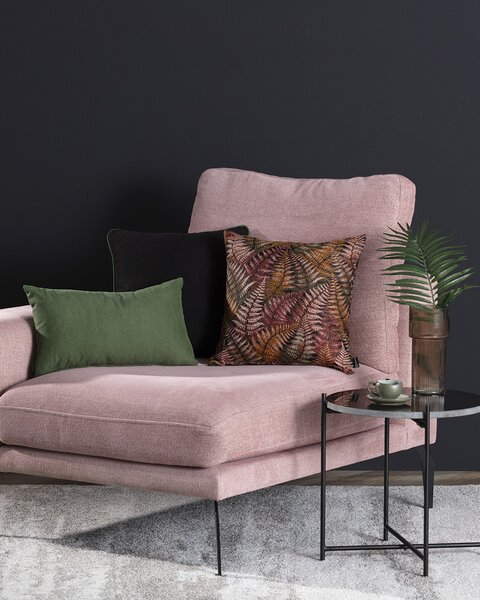 Sada 3 dekoračných vankúšov Fern Flower maroon I