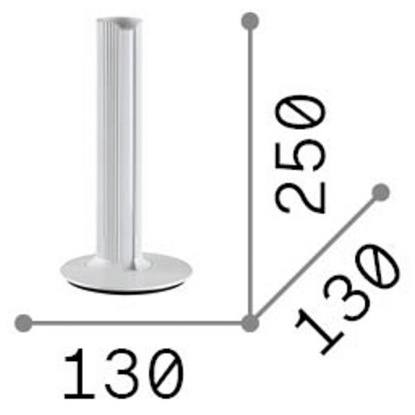 Stolová LED lampa IDEAL LUX Dorica, v mosadznej farbe, výška 25 cm, Mosadz / zlato, Obývacia izba / jedáleň, Hliník, Moderný