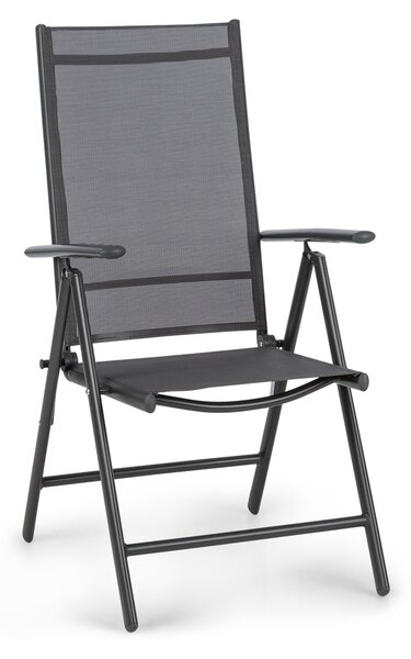 Blumfeldt London Lite, skladacia stolička, 56,5 x 107 x 68 cm, ComfortMesh, hliník