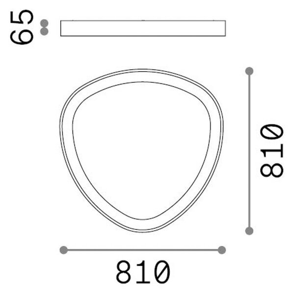 Stropné LED svetlo IDEAL LUX Gemini, biele, 81 cm, 4000 K, zapnutie/vypnutie, Biela / opálová, Obývacia izba / jedáleň, kov, Moderný, Závesné svietidlo