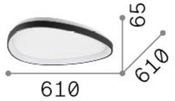IDEAL LUX Stropné LED svetlo Gemini 61, mosadz, 3000 K, DALI/PUSH, Mosadz / zlato, Obývacia izba / jedáleň, kov, Moderný, Závesné svietidlo