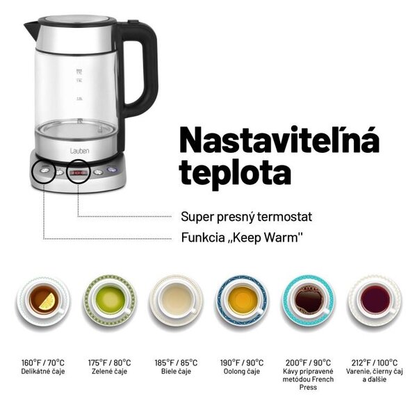 Lauben EK17GS - Rýchlovarná kanvica