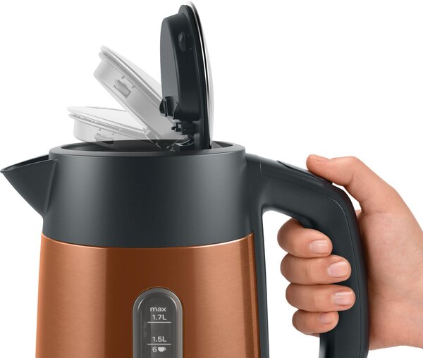 Bosch TWK 4P439 - Rýchlovarná kanvica nerez medená