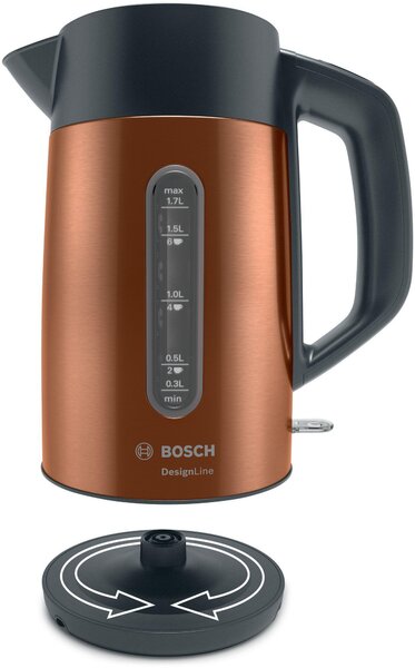 Bosch TWK 4P439 - Rýchlovarná kanvica nerez medená