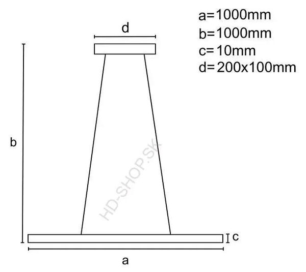 LED svietidlo + diaľkový ovládač 50W (J4304/B)