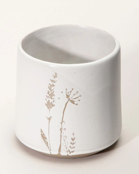 Obal na kvetináč Botanic White I 12x12x12 cm