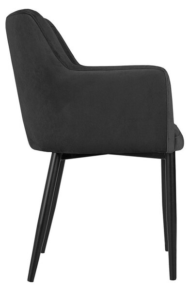 Mirjan24 Stolička Ralido, Dostupné poťahy: Magic Velvet 2240, Farby nožičiek: čierna 5903211284847