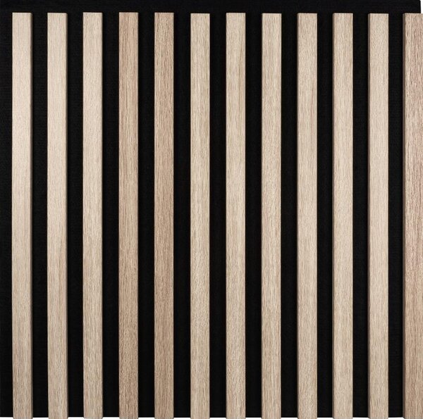 Dekoračné panely dub sonoma 3D lamely na filcovom podklade 60 x 60 cm