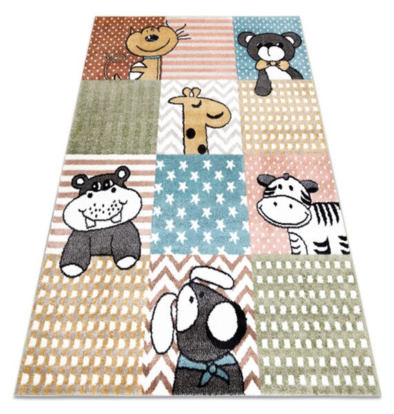Farebný detský koberec Fun zvieratká Rozmer: 120x170 cm