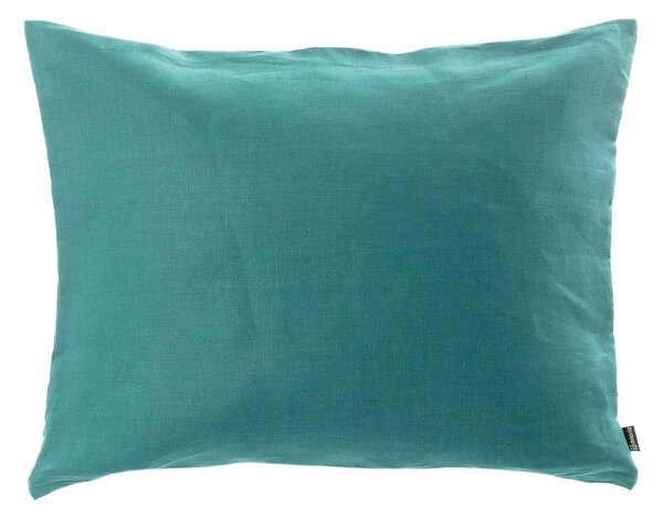 Ľanová obliečka na vankúš 50×60 cm farba produktu zelená látka polopriehľadný, zapletaná