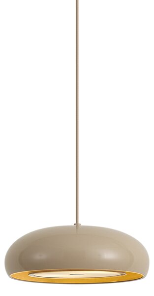 Retro závesná lampa Taupe s kovovým tienidlom 2-svetelná - Macaron