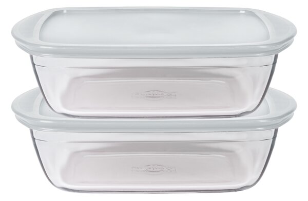 Pyrex® Daily Súprava sklenených dóz na potraviny, 2-dielna (biela) (100369307)