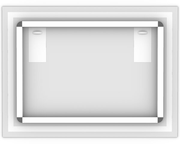 LED zrkadlo Moderna - Horizontálne Veľkosť Zrkadla (šírka x výška): 70x50 cm, Ovládanie: diaľkový ovládač - biely (+40€), Farba osvetlenia: Studená biela (+0€)
