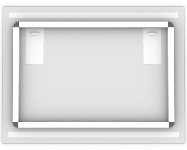 LED zrkadlo Latitudine - Horizontálne Veľkosť Zrkadla (šírka x výška): 70x50 cm, Ovládanie: diaľkový ovládač - biely (+40€), Farba osvetlenia: Studená biela (+0€)
