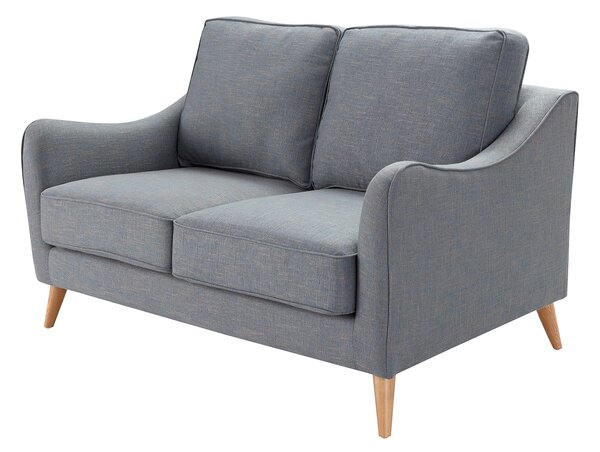 Pohovka Venuste denim blue/brown pre 2 osoby