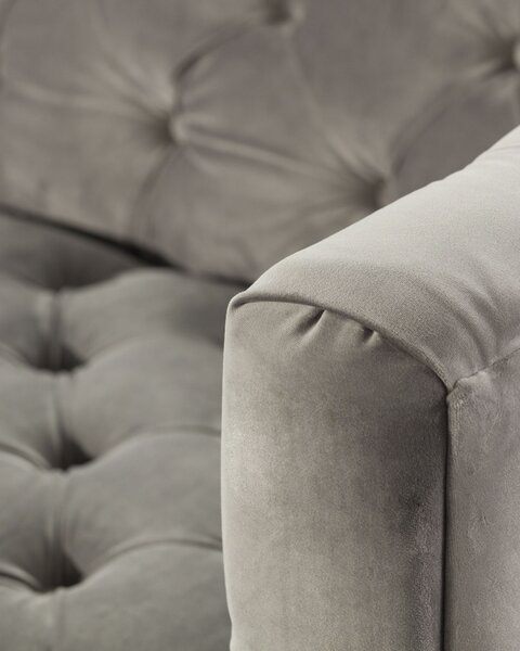 Pohovka Velvet Elite grey pre 3 osoby