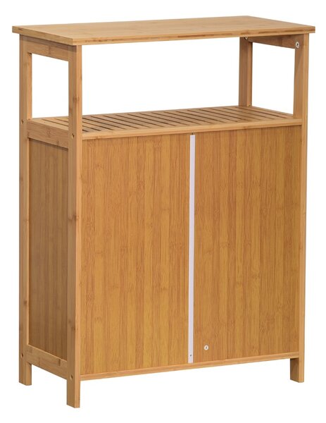LINDA 2D bambusová kúpeľňová skrinka, natural