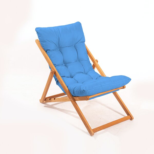 Záhradná stolička Myla (modrá + prírodná). Vlastná spoľahlivá doprava až k Vám domov. 1082986