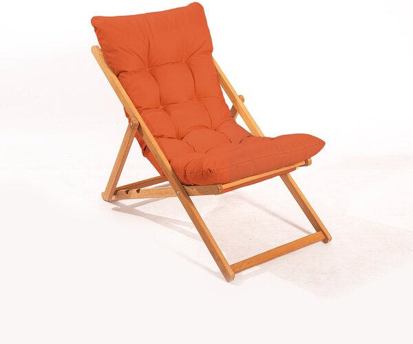 Záhradná stolička Myla (oranžová + prírodná). Vlastná spoľahlivá doprava až k Vám domov. 1082990