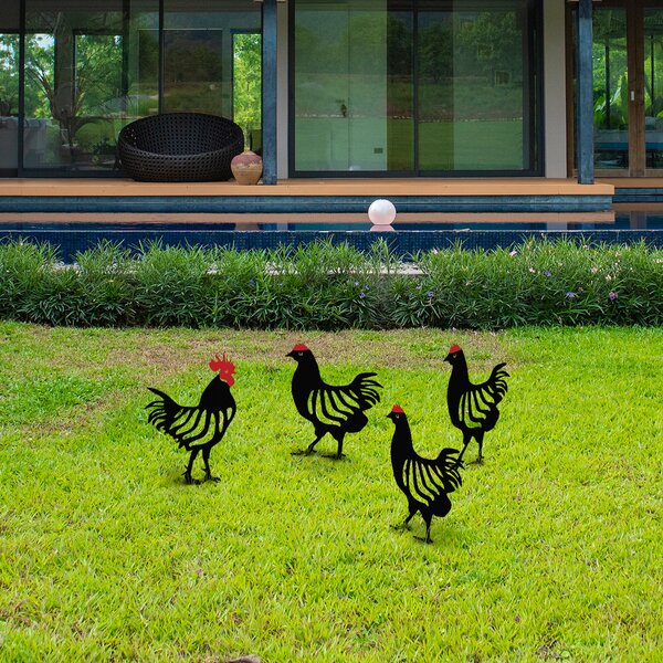 Dekoratívna sada kovových doplnkov do záhrady Chick (čierna). Vlastná spoľahlivá doprava až k Vám domov. 1083005