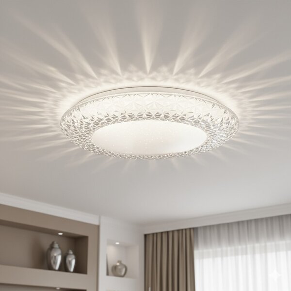 Stropné LED svietidlo Rox, 1x LED 34w, 4000k, (fi 48cm), w